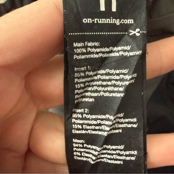 On Cloud Weather Jacket Lightweight Hooded, Black/Grey, Mens Size Medium - Picture 11 of 11